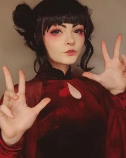 Unzzy Punk Red Cheongsam KF9385