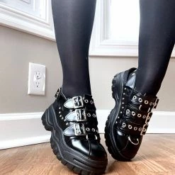 Unzzy Harajuku Black Shoes KF90704 HOT SALE