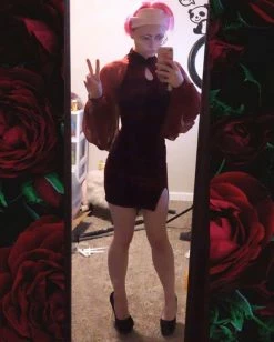 Unzzy Punk Red Cheongsam KF9385