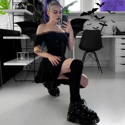 Unzzy Punk Dark Dress KF908025 HOT SALE