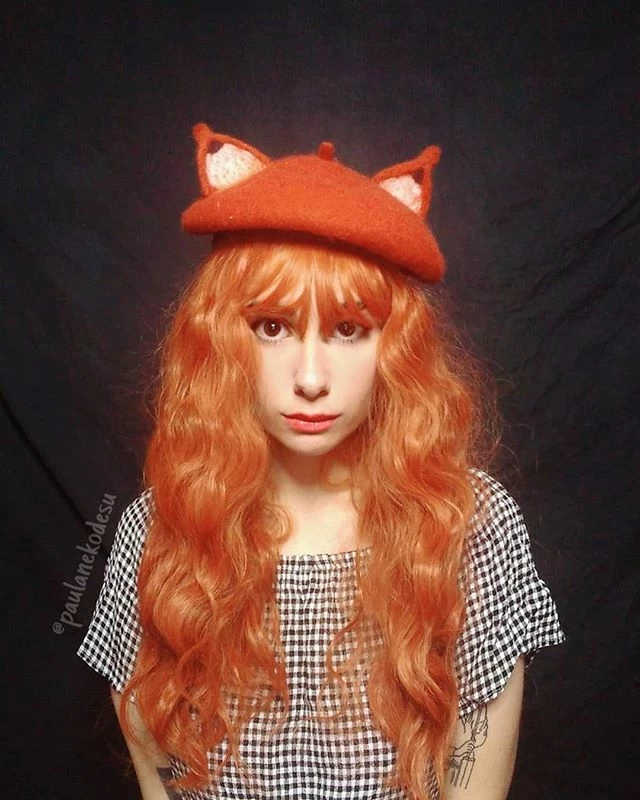 Unzzy HOT SALE ORANGE Corn Long Hair Wig KF24090 1 Unzzy HOT SALE ORANGE Corn Long Hair Wig KF24090