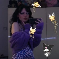 Unzzy Purple Jacket + Suspender Skirt KF9582