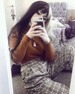 Unzzy HOT SALE Ulzzang Plaid Pants KF9115 11 Unzzy HOT SALE Ulzzang Plaid Pants KF9115