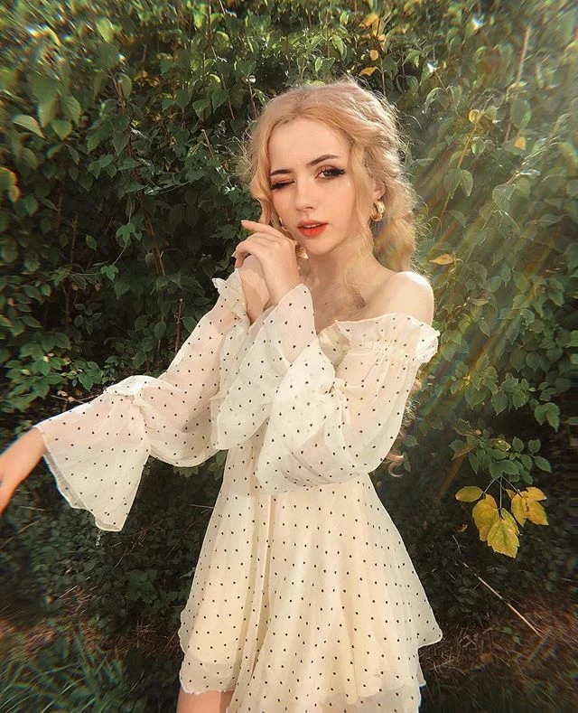 Unzzy Chic Polka Dot Dress KF90490 Dresses/Skirt 2 Unzzy Chic Polka Dot Dress KF90490 Dresses/Skirt