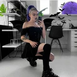 Unzzy Punk Dark Dress KF908025 HOT SALE