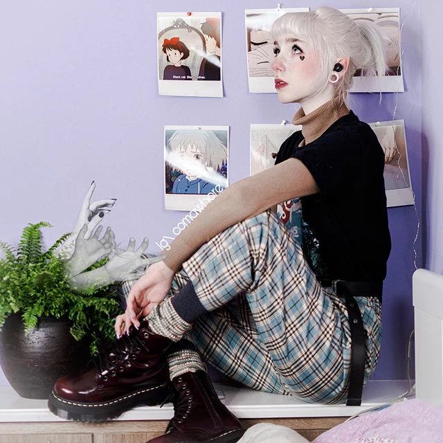 Unzzy HOT SALE Ulzzang Plaid Pants KF9115 1 Unzzy HOT SALE Ulzzang Plaid Pants KF9115