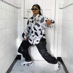 Unzzy Matching Milk Shirt KF80027 HOT SALE 24 Unzzy Matching Milk Shirt KF80027 HOT SALE