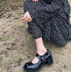 Unzzy Retro Black Shoes KF81141 HOT SALE 9 Unzzy Retro Black Shoes KF81141 HOT SALE