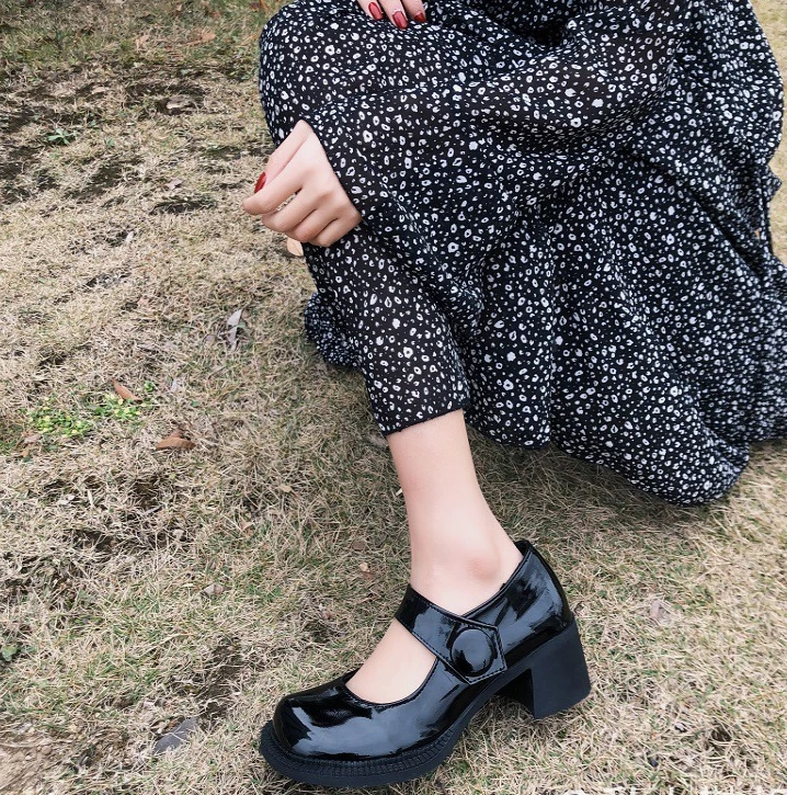 Unzzy Retro Black Shoes KF81141 HOT SALE 5 Unzzy Retro Black Shoes KF81141 HOT SALE