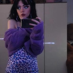 Unzzy Purple Jacket + Suspender Skirt KF9582