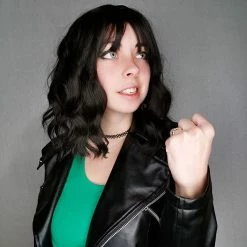 Unzzy Black Short Curly Hair KF9240