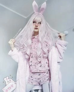 Unzzy HOT SALE Harajuku Long Roll Wig KF9267