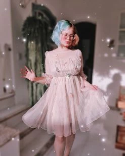 Unzzy HOT SALE Flower Mesh Dress KF9404 14 Unzzy HOT SALE Flower Mesh Dress KF9404