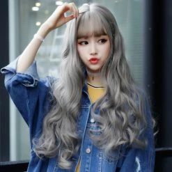 Unzzy HOT SALE Cute Wave Long Roll Wig KF80054