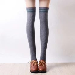 Kfashionstyle HOT SALE Japanese Students Stripe Knee-high Socks KF2047