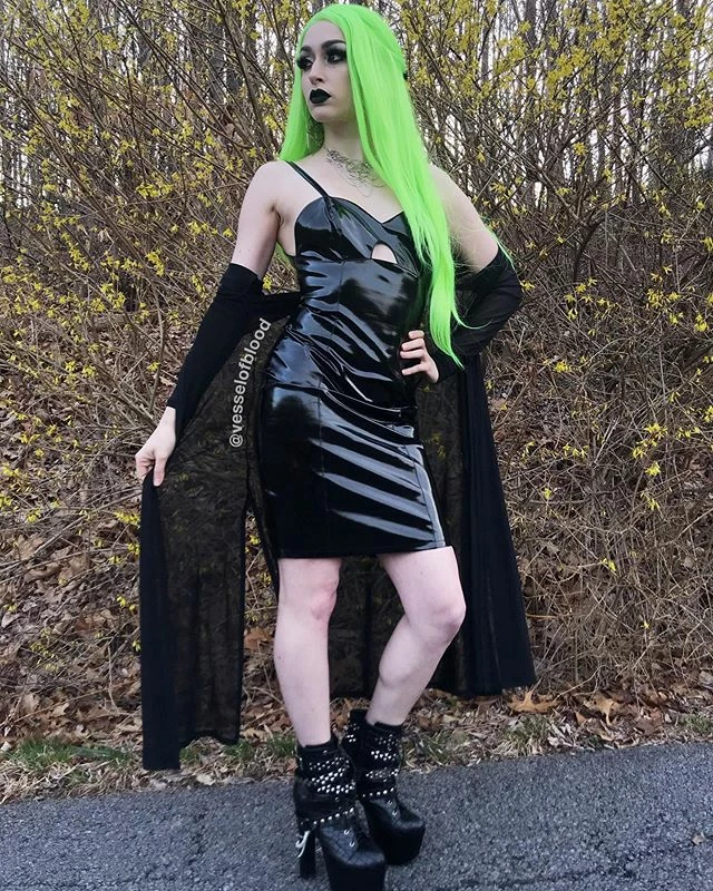 Unzzy Punk Black High Heels KF90807 7 Unzzy Punk Black High Heels KF90807