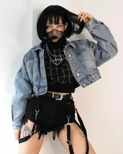 Unzzy Korean Fashion Denim Jacket KF2271