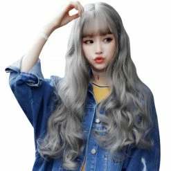 Unzzy HOT SALE Cute Wave Long Roll Wig KF80054