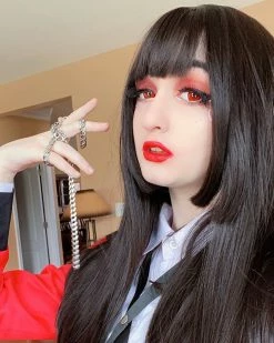 Unzzy HOT SALE Black Long Straight Wig KF9459