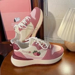Unzzy HOT SALE Ulzzang Strawberry Sneakers KF82631