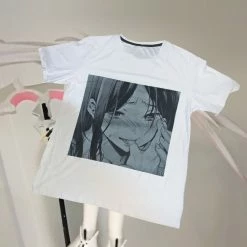 Unzzy White Cartoon Short Sleeve T-Shirt KF82810