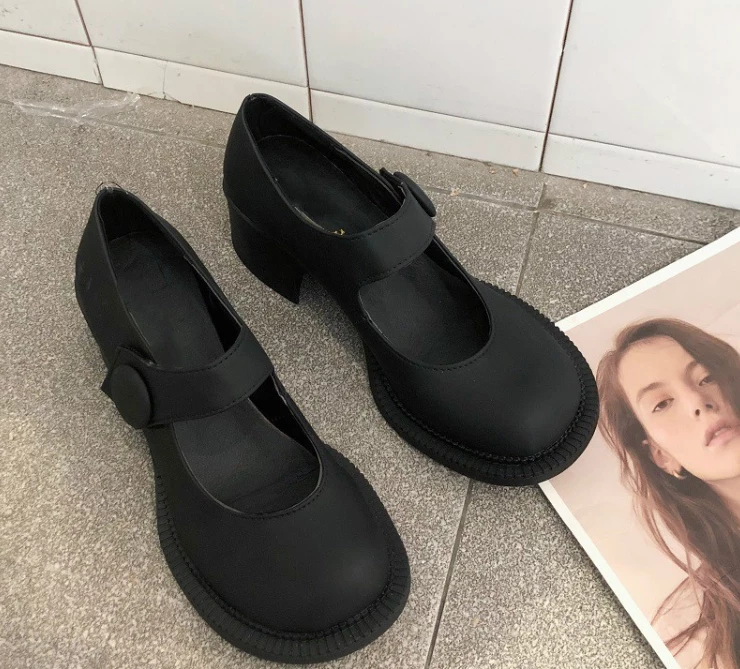 Unzzy Retro Black Shoes KF81141 HOT SALE 2 Unzzy Retro Black Shoes KF81141 HOT SALE