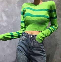 Unzzy Knit Long Sleeve Sweater KF2354 HOT SALE