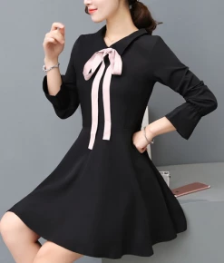 Unzzy Vintage Little Black Dress KF26007