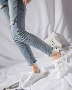 Unzzy White Canvas Shoes KF81139 HOT SALE