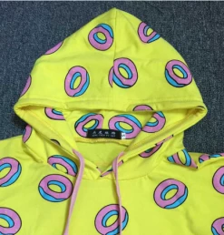 Unzzy HOT SALE Lovely Doughnuts Hooded Fleece KF20033