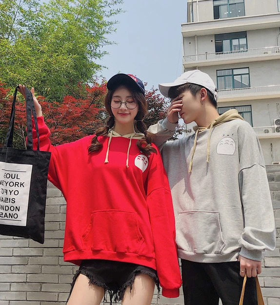 Unzzy Totoro Couple Plus Velvet Sweater KF25063 HOT SALE 5 Unzzy Totoro Couple Plus Velvet Sweater KF25063 HOT SALE