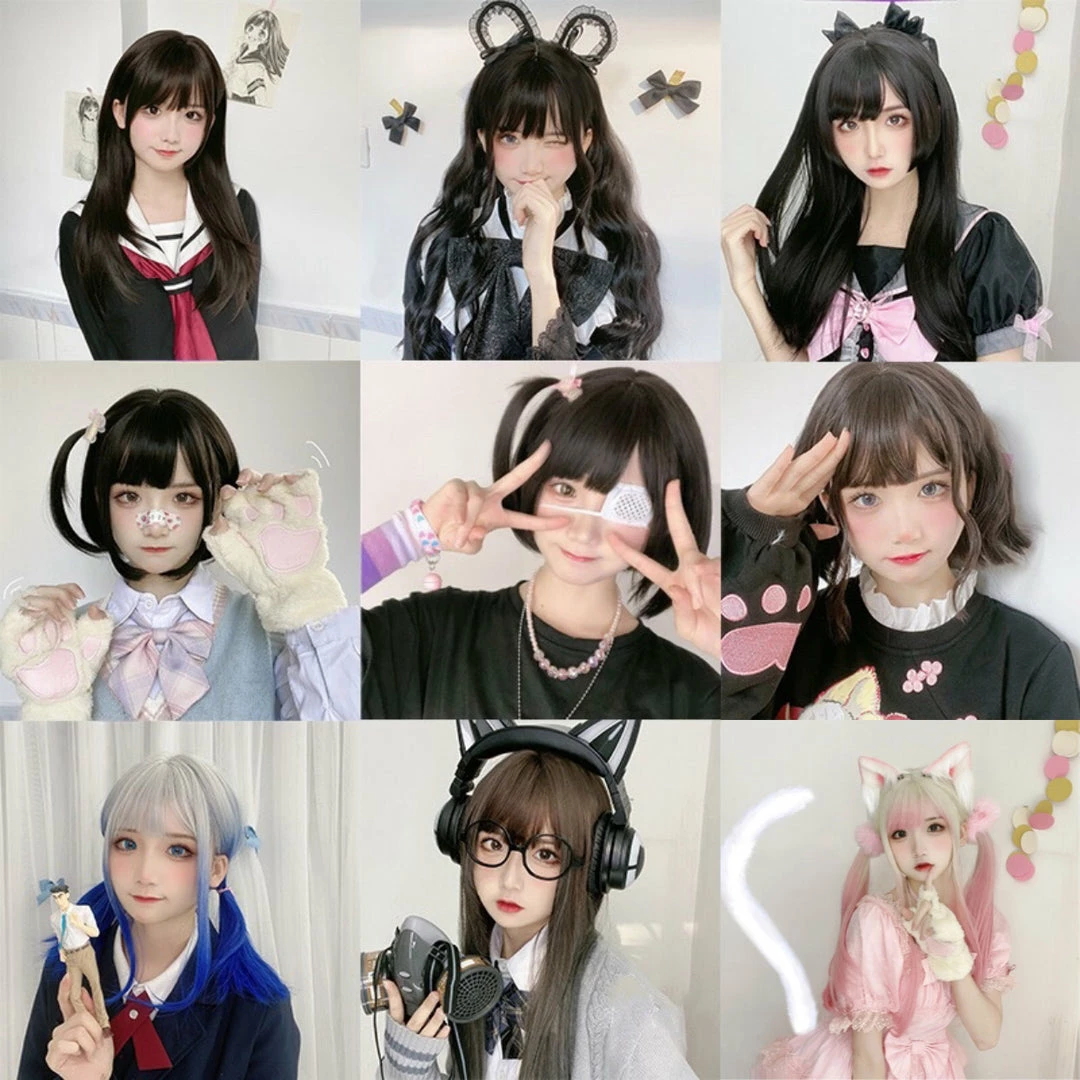 Unzzy HOT SALE Fashion Harajuku Wig KF81776 2 Unzzy HOT SALE Fashion Harajuku Wig KF81776