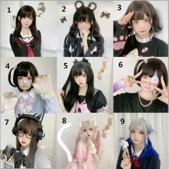 Unzzy HOT SALE Fashion Harajuku Wig KF81776 17 Unzzy HOT SALE Fashion Harajuku Wig KF81776