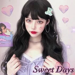 Unzzy HOT SALE Harajuku Long Curly Hair KF81895