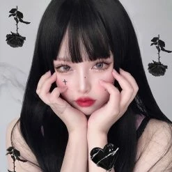 Unzzy Black Long Straight Wig KF81944 HOT SALE