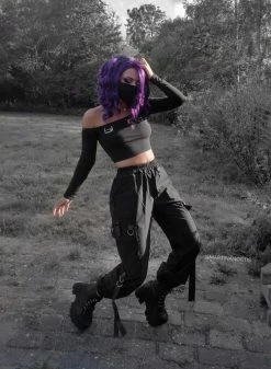 Unzzy Fashion Punk High Waist Pants KF81109