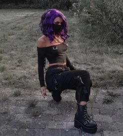 Unzzy Fashion Punk High Waist Pants KF81109