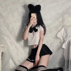 Unzzy Pleated Skirt Suit KF82015 HOT SALE