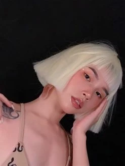 Unzzy HOT SALE Milk Gold Wig KF9618