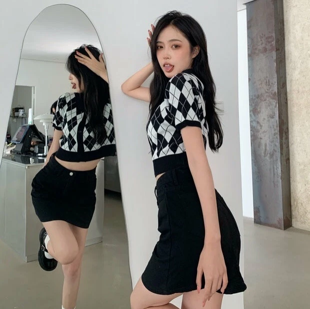 Unzzy Diamond Knit Sweater KF82087 HOT SALE 1 Unzzy Diamond Knit Sweater KF82087 HOT SALE