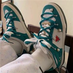 Unzzy Pearl Love Flower Embroidery Sneakers KF82093 HOT SALE 9 Unzzy Pearl Love Flower Embroidery Sneakers KF82093 HOT SALE