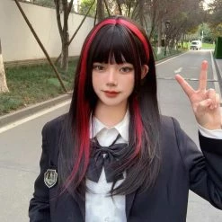 Unzzy HOT SALE Harajuku Straight Wig KF82101