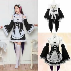 Unzzy Ramrem Anime Costume KF82304(4 Pieces) 13 Unzzy Ramrem Anime Costume KF82304(4 Pieces)