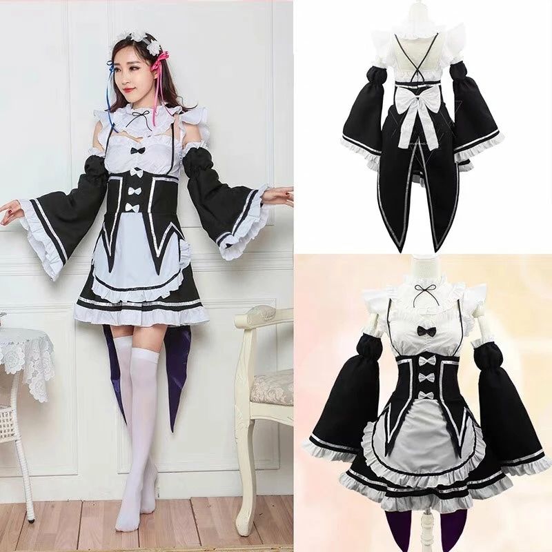 Unzzy Ramrem Anime Costume KF82304(4 Pieces) 7 Unzzy Ramrem Anime Costume KF82304(4 Pieces)