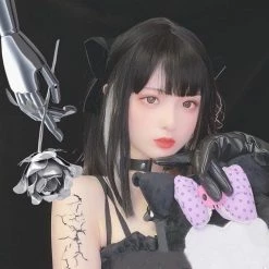 Unzzy HOT SALE Black Mid-length Wig KF81850