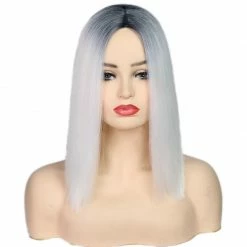 Unzzy HOT SALE White Short Wig Wig KF81854