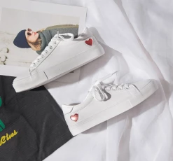 Unzzy White Canvas Shoes KF81139 HOT SALE