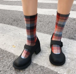 Unzzy Retro Black Shoes KF81141 HOT SALE