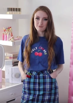 Unzzy Blue Embroidered Skirt KF2126 HOT SALE