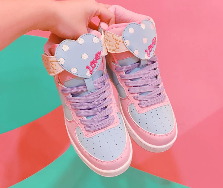 Unzzy Cute Macaron Pink Shoes KF81048 HOT SALE 6 Unzzy Cute Macaron Pink Shoes KF81048 HOT SALE